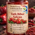 EV YAPIMI DOĞAL TATLI BİBER SALÇASI